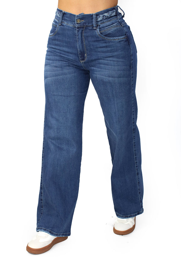MRP21495 Medium Denim Straight Fit Jean by Maripily Rivera