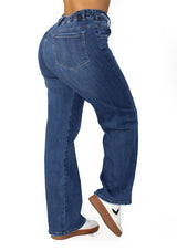 MRP21495 Medium Denim Straight Fit Jean by Maripily Rivera
