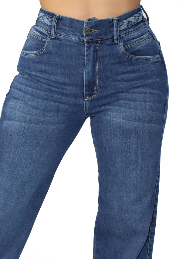 MRP21495 Medium Denim Straight Fit Jean by Maripily Rivera