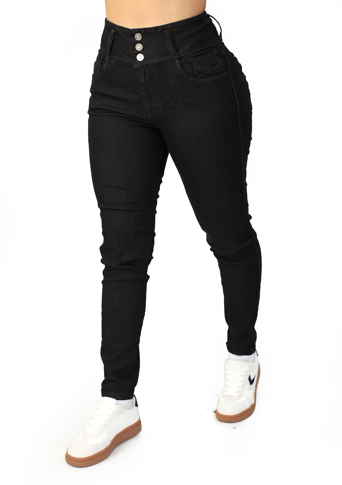 MRP-21502 Black Denim Skinny Jean by Maripily Rivera