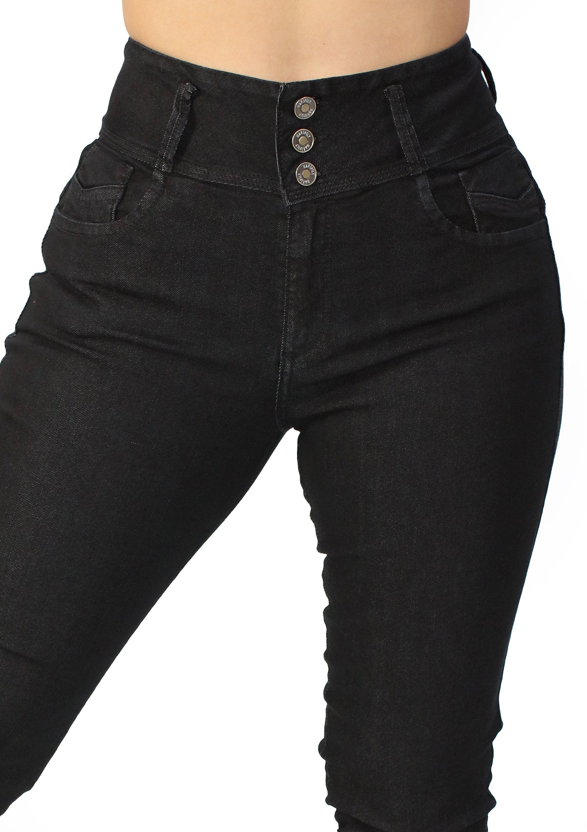 MRP-21502 Black Denim Skinny Jean by Maripily Rivera