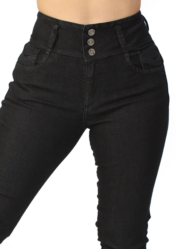 MRP21502 Black Denim Skinny Jean by Maripily Rivera