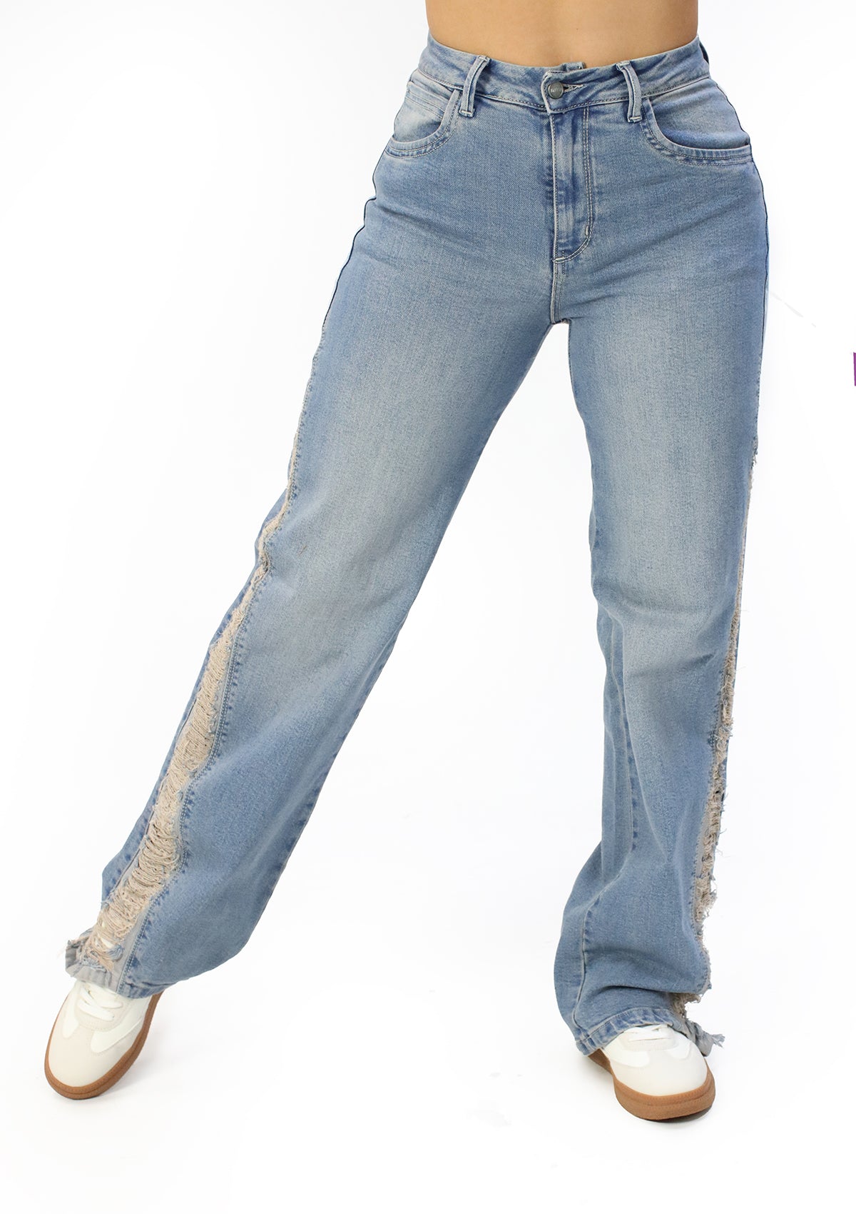 MRP-21519 Light Denim Straight Fit Jean by Maripily Rivera