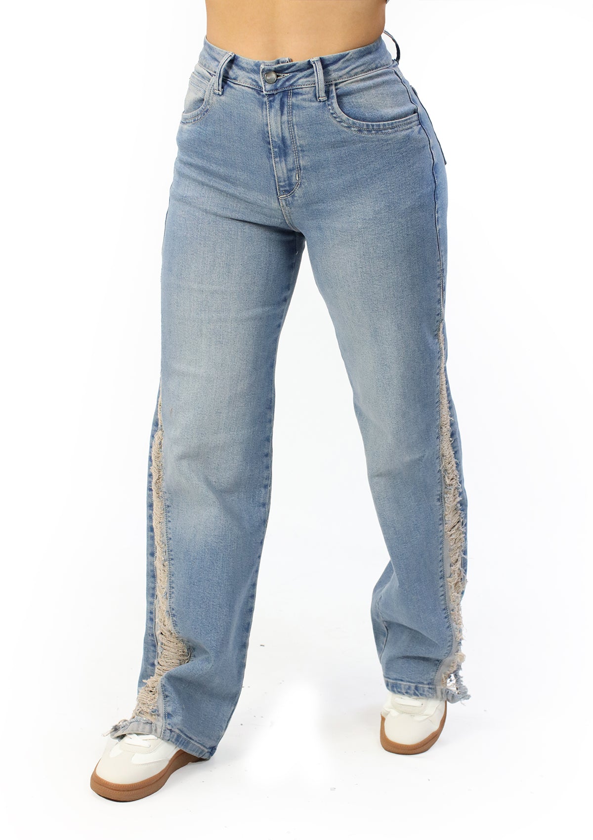 MRP-21519 Light Denim Straight Fit Jean by Maripily Rivera