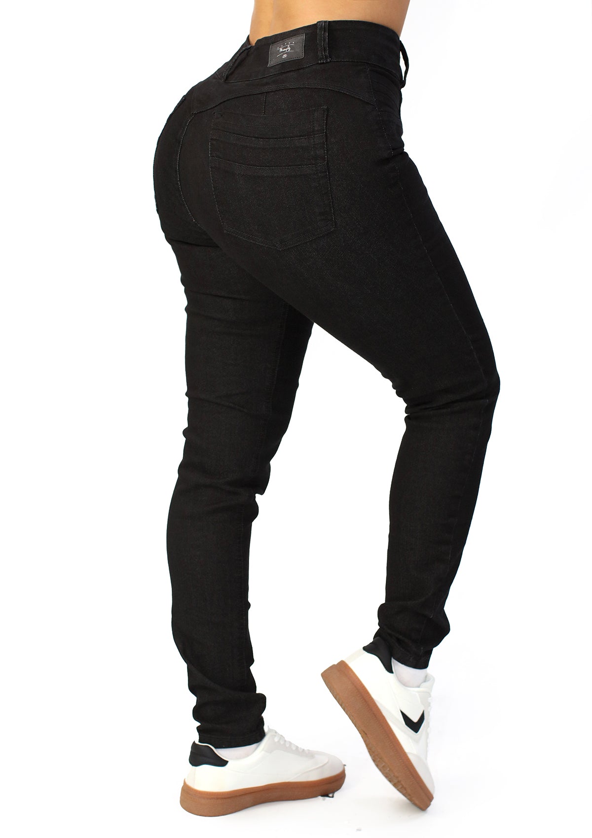 MRP-21523 Black Denim Skinny Jean by Maripily Rivera