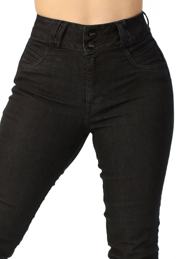 MRP21523 Black Denim Skinny Jean by Maripily Rivera