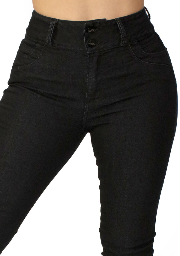 MRP21524 Black Denim Skinny Jean by Maripily Rivera