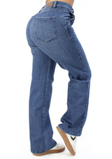 MRP21541 Medium Denim Flare Fit Jean by Maripily Rivera