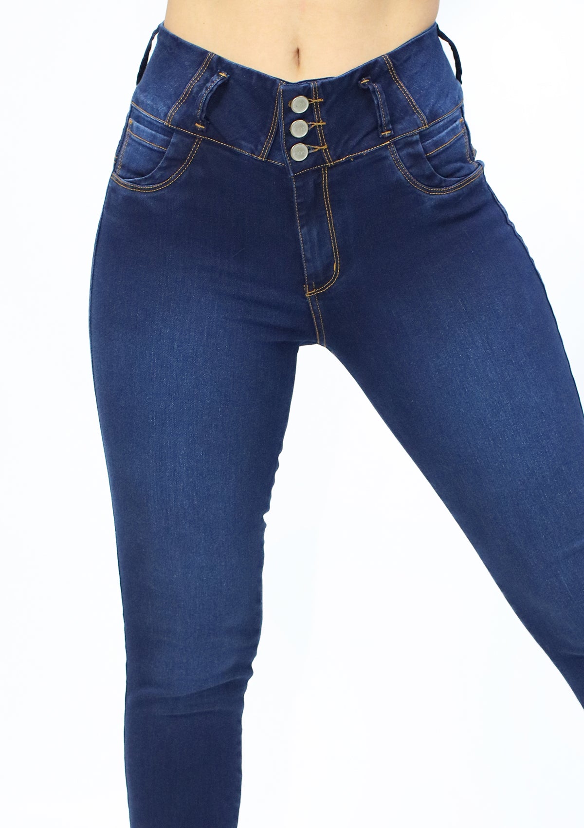 MRP-21546 Dark Denim Skinny Jean by Maripily Rivera