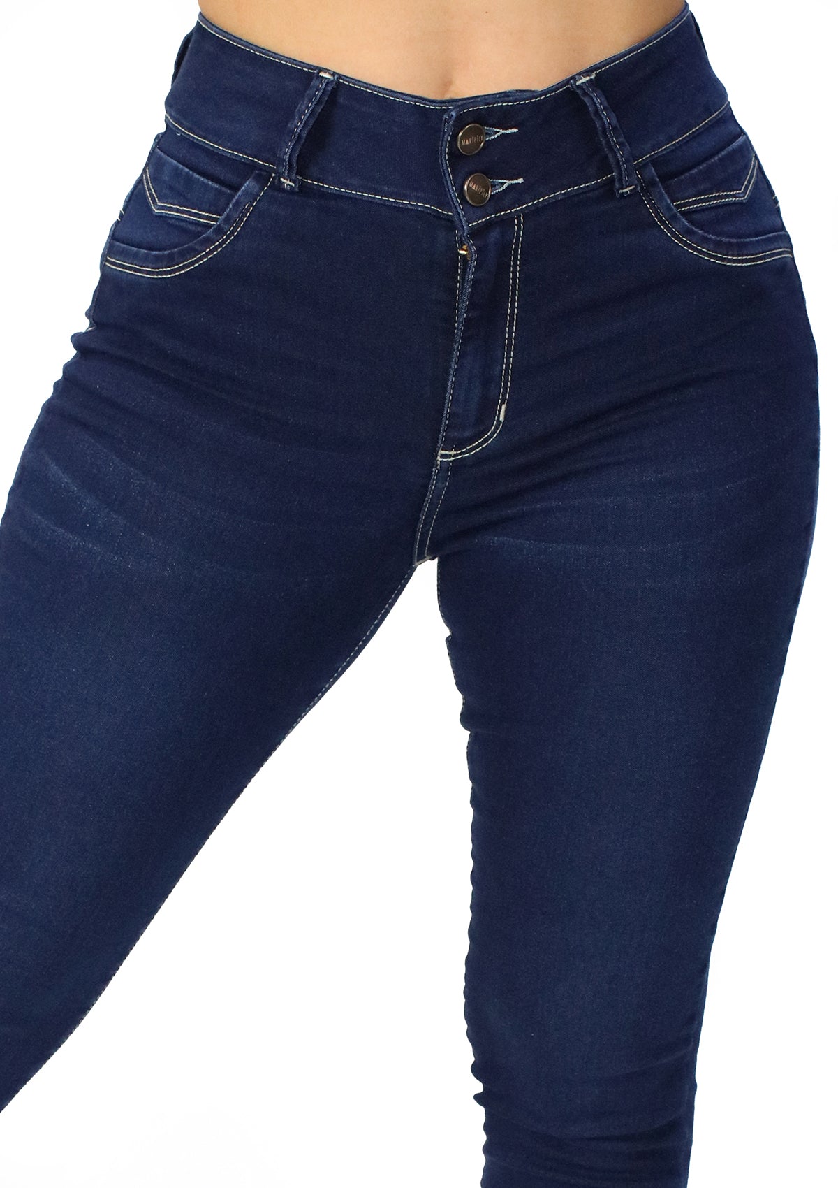 MRP-21547 Dark Denim Skinny Jean by Maripily Rivera