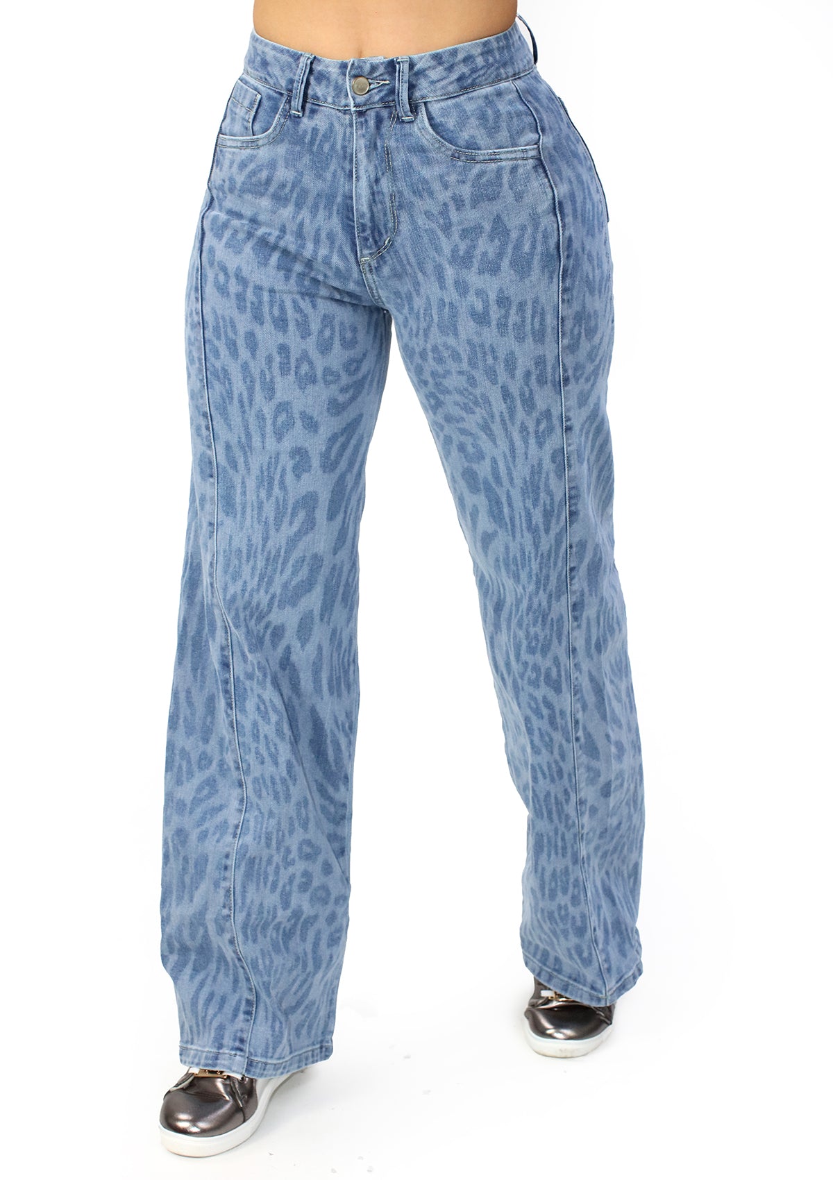 MRP-21555 Light Denim Wide Leg Jean by Maripily Rivera