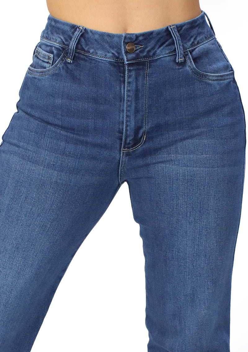 MRP21556 Medium Denim Flare Fit Jean by Maripily Rivera