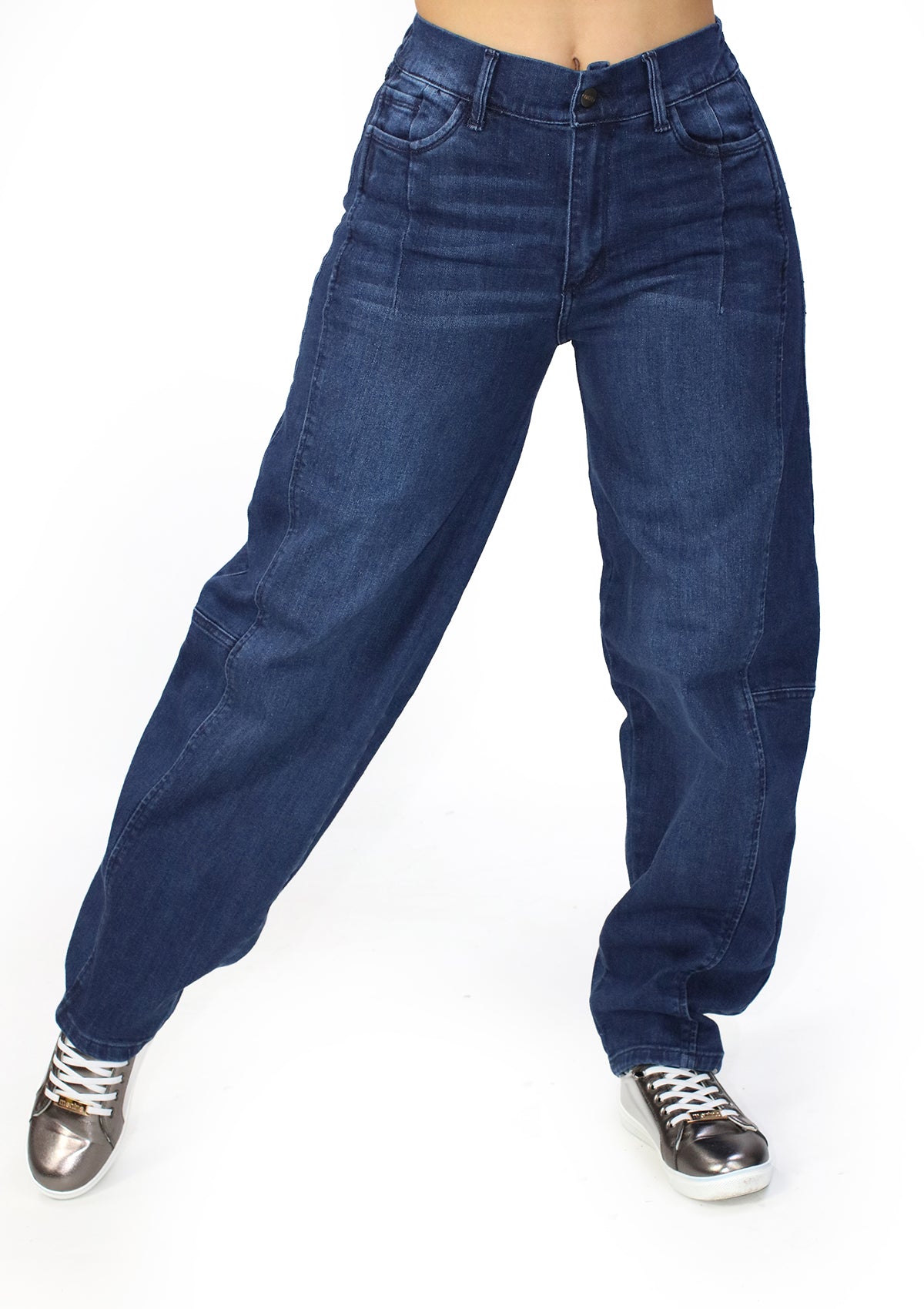 MRP-21559 Dark Denim Barrel Fit Jean by Maripily Rivera