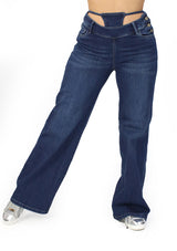 MRP21561 Dark Denim Straight Fit Jean by Maripily Rivera