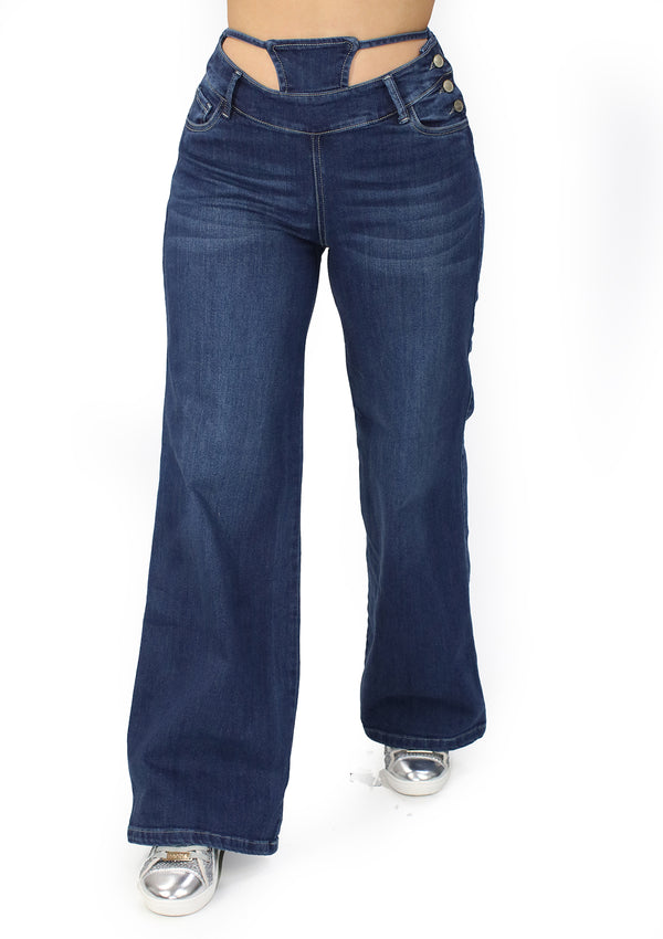 MRP21561 Dark Denim Straight Fit Jean by Maripily Rivera