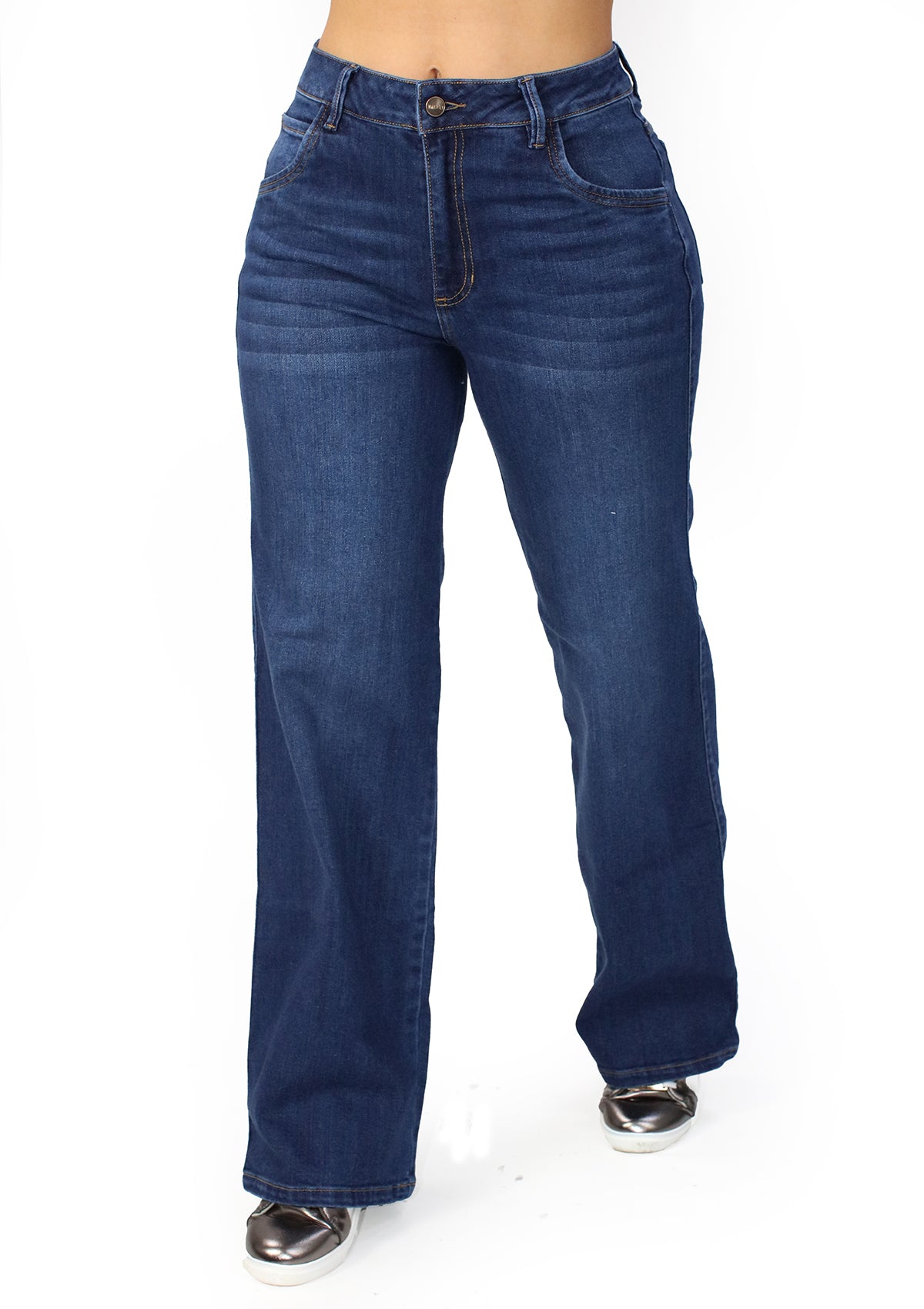 MRP-21563-M Medium Denim Straight Fit Jean by Maripily Rivera