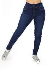 MRP21565 Dark Denim Skinny Jean by Maripily Rivera