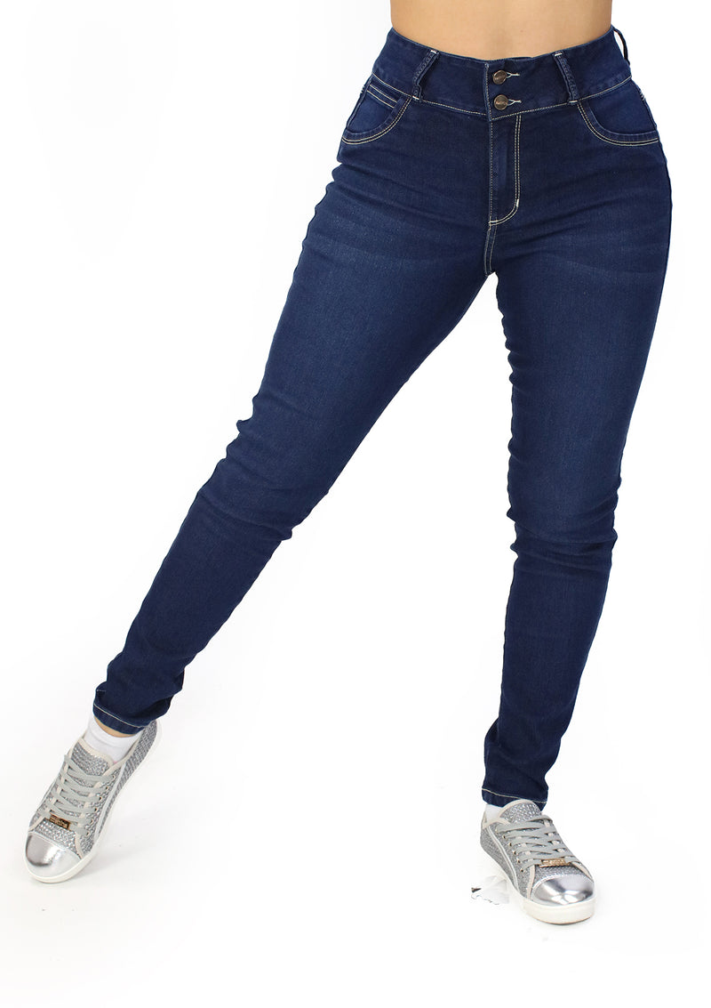 MRP21565 Dark Denim Skinny Jean by Maripily Rivera