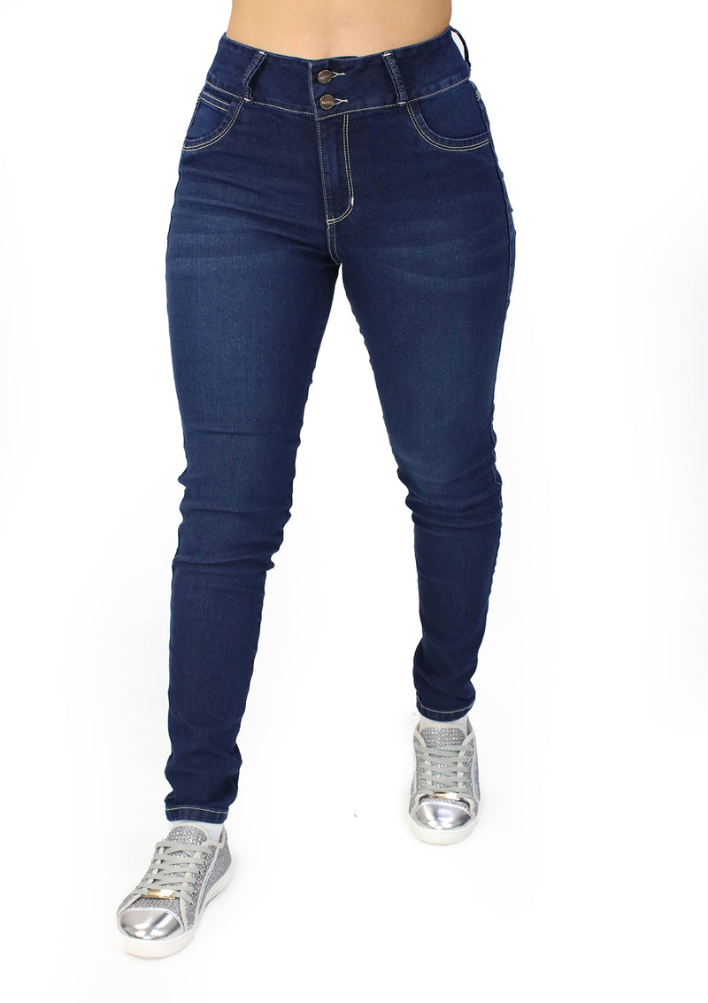 MRP21565 Dark Denim Skinny Jean by Maripily Rivera