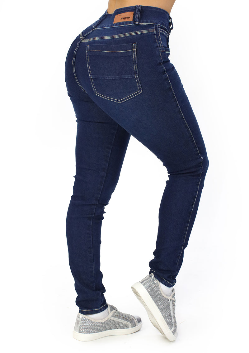 MRP21565 Dark Denim Skinny Jean by Maripily Rivera