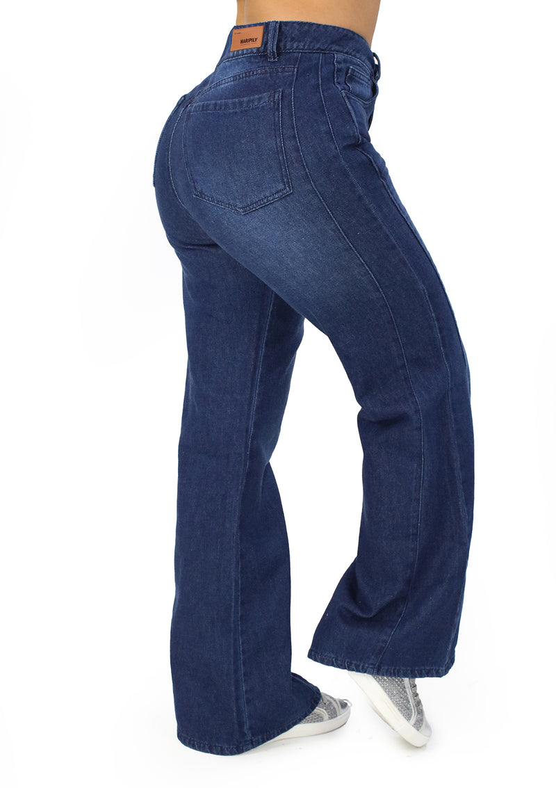 MRP21568 Dark Denim Flare Fit Jean by Maripily Rivera