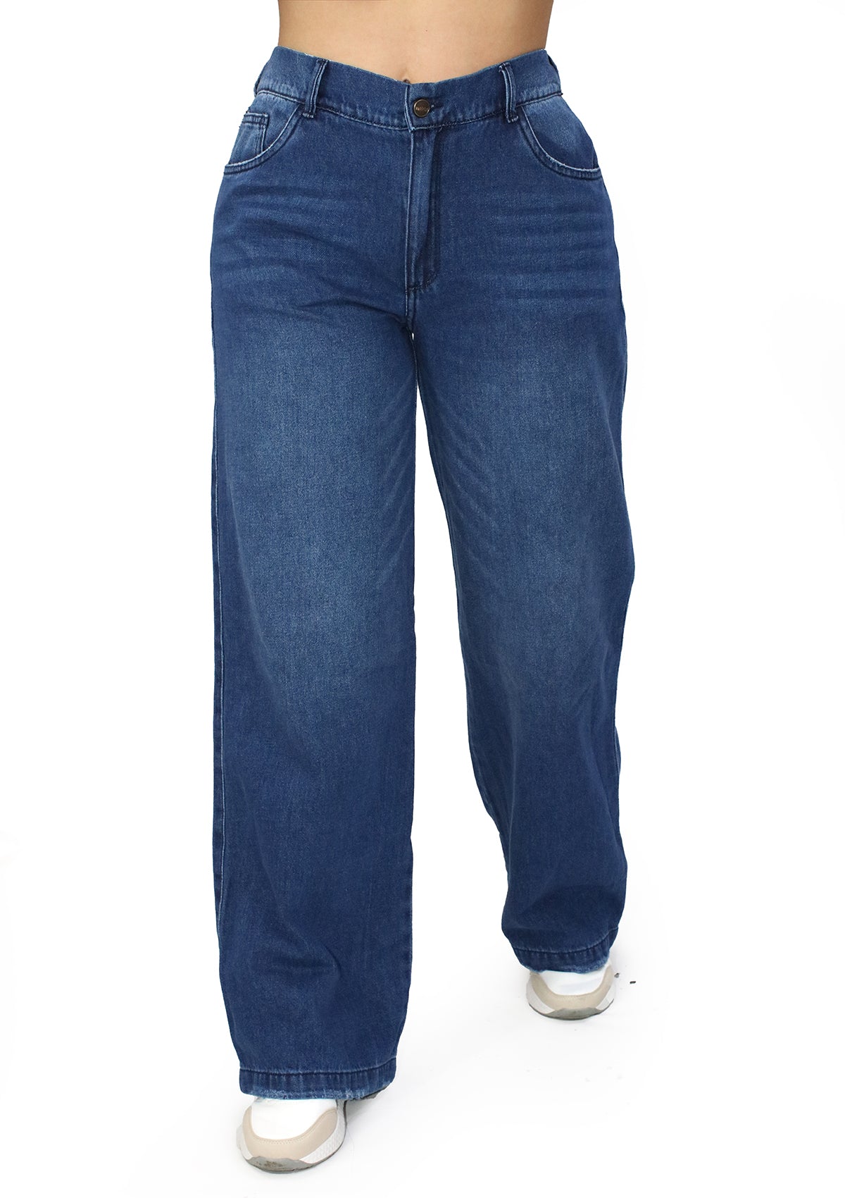 MRP-21569 Medium Denim Straight Fit Jean by Maripily Rivera