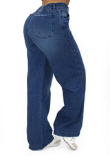 MRP21569 Medium Denim Straight Fit Jean by Maripily Rivera