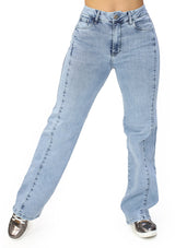 MRP21570 Light Denim Straight Fit Jean by Maripily Rivera