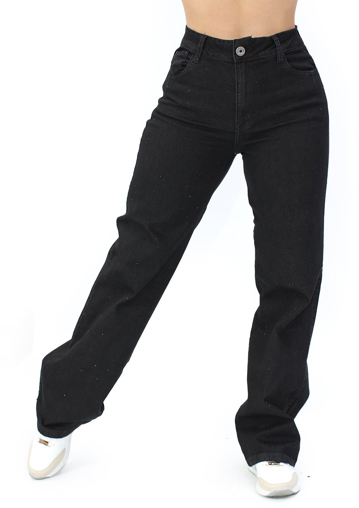 MRP-21578 Black Denim Straight Fit Jean by Maripily Rivera
