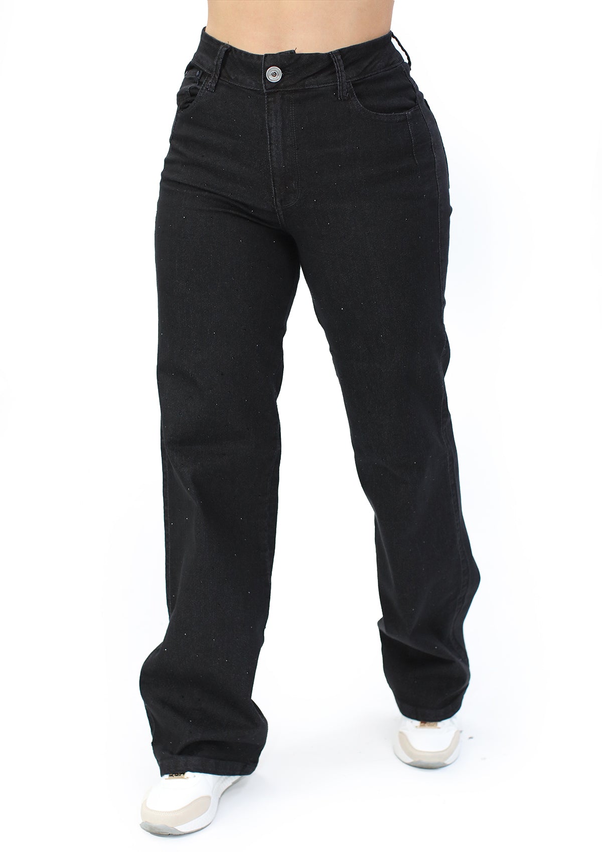 MRP-21578 Black Denim Straight Fit Jean by Maripily Rivera