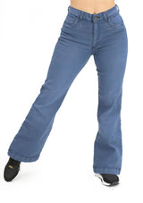 MRP21579 Medium Denim Flare Fit Jean by Maripily Rivera