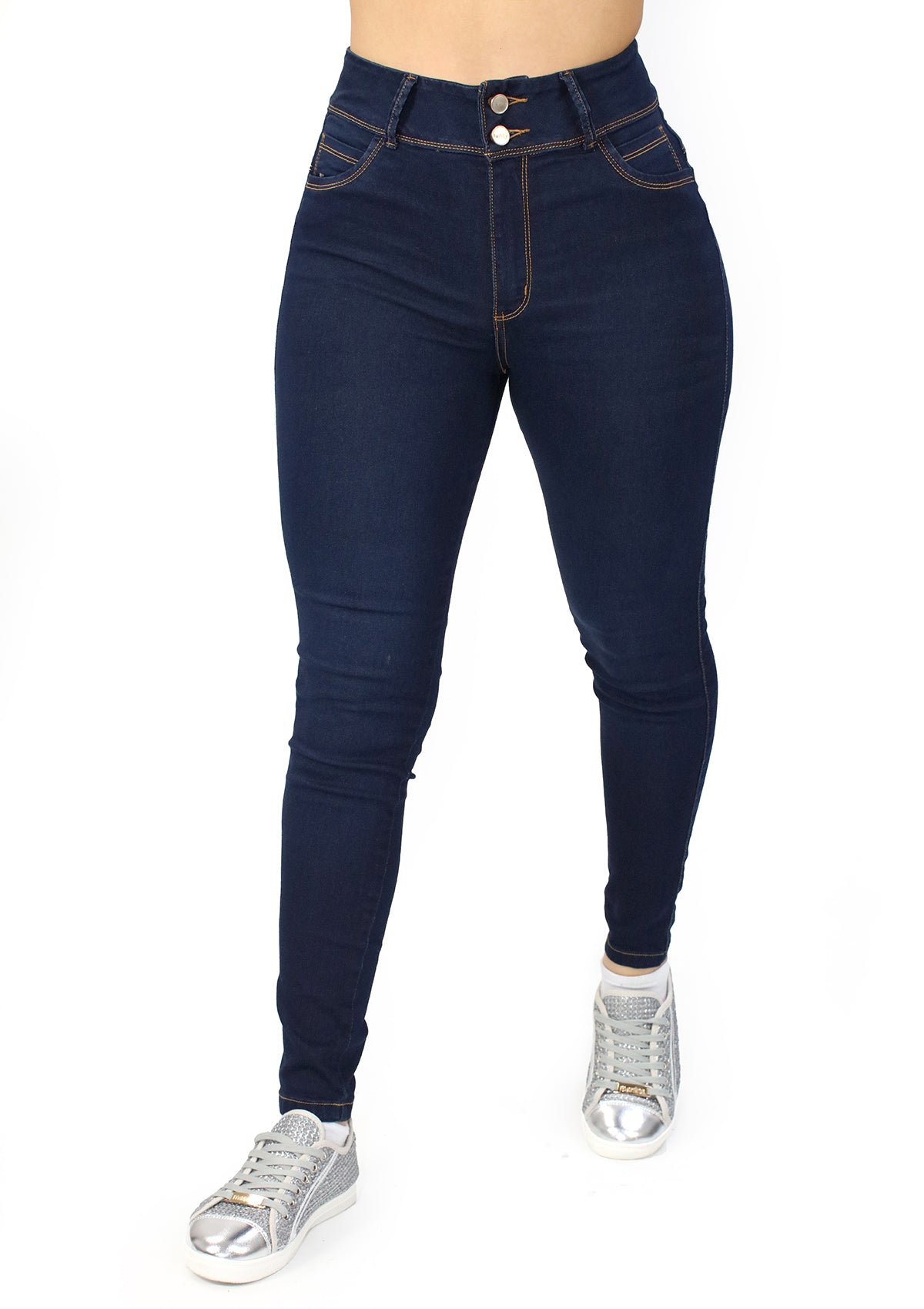MRP-21584 Dark Denim Skinny Jean by Maripily Rivera