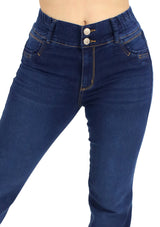 MRP21586 Dark Denim Flare Fit Jean by Maripily Rivera