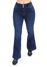 MRP21586 Dark Denim Flare Fit Jean by Maripily Rivera