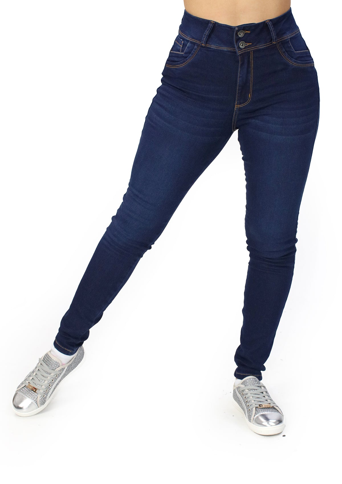 MRP-21595-D Dark Denim Skinny Jean by Maripily Rivera