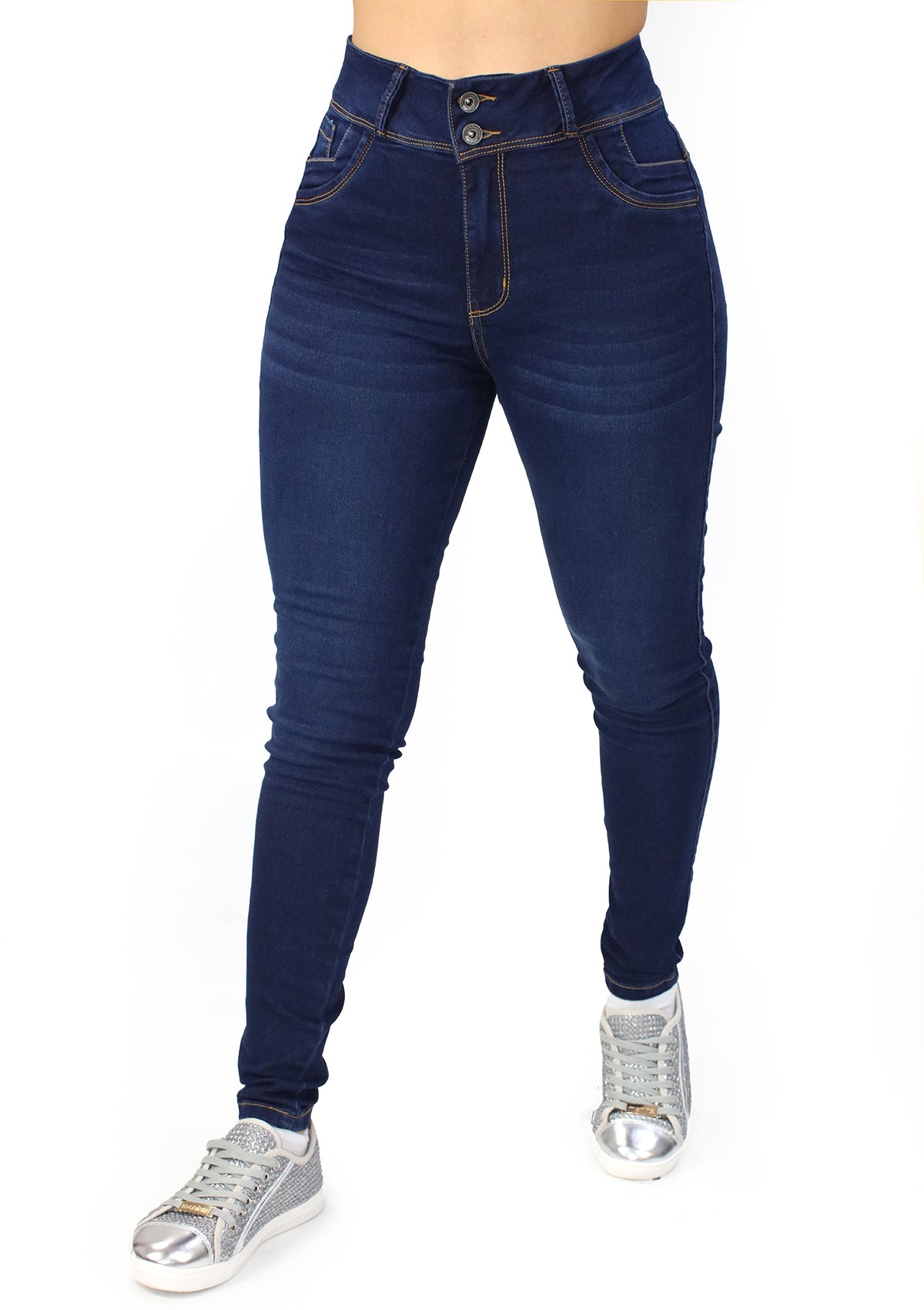 MRP-21595-D Dark Denim Skinny Jean by Maripily Rivera