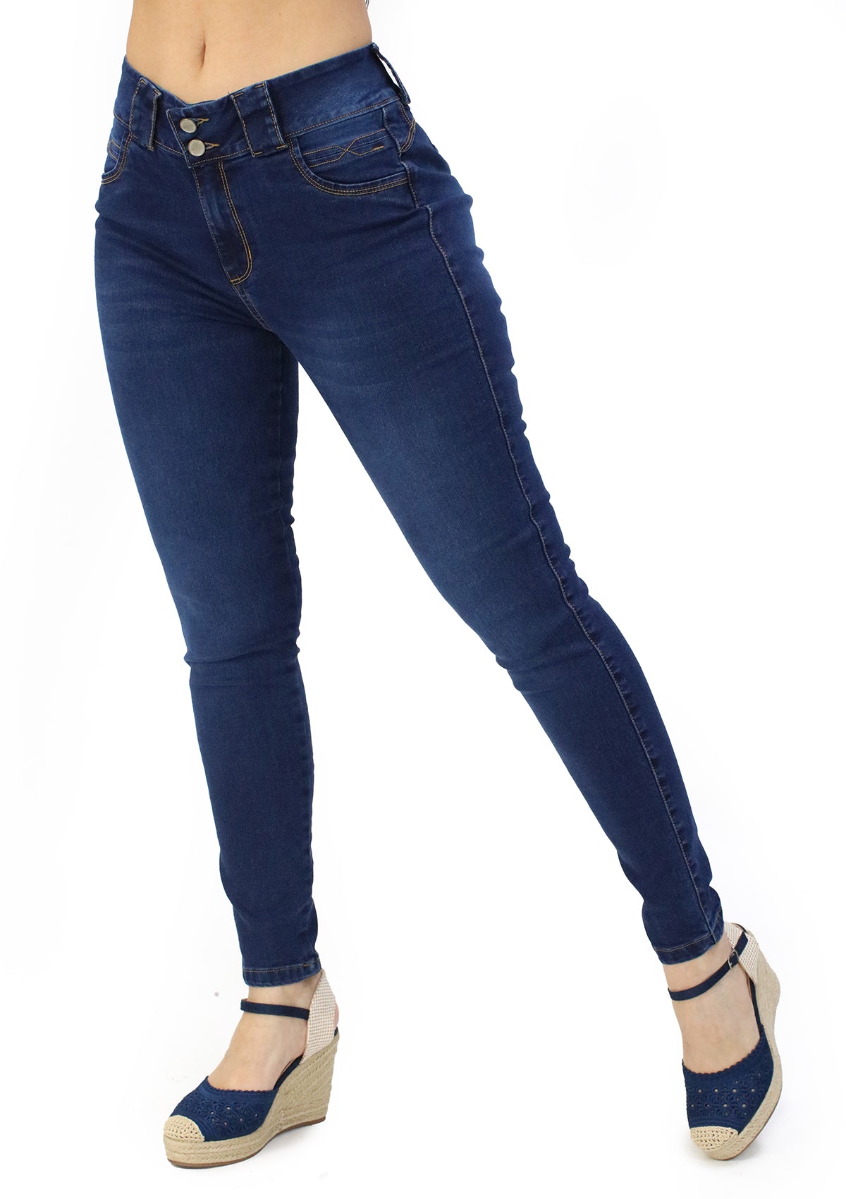 MRP-21597 Dark Denim Skinny Jean by Maripily Rivera