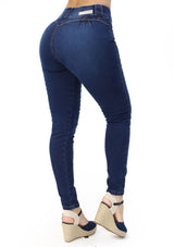 MRP21597 Dark Denim Skinny Jean by Maripily Rivera