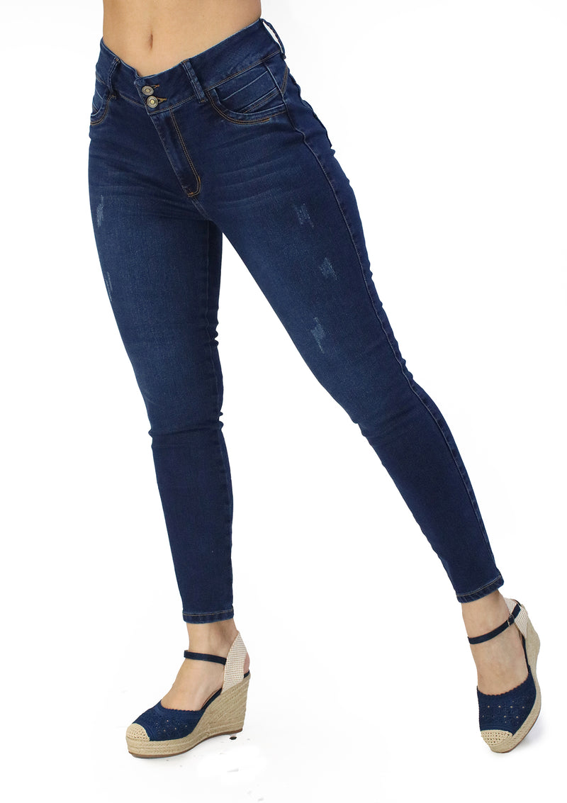 MRP21598 Dark Denim Tobillero Jean by Maripily Rivera