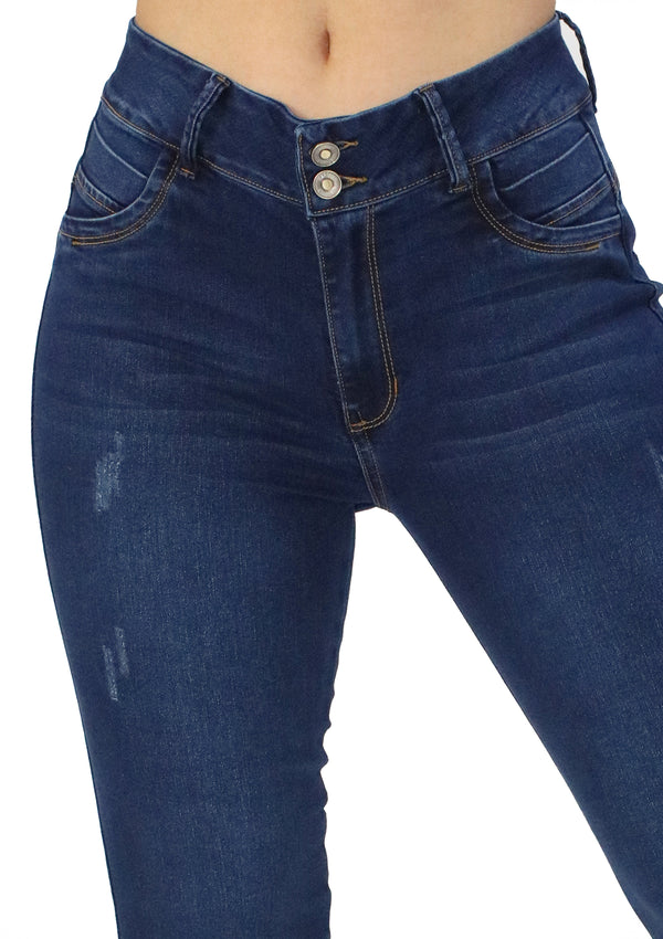 MRP21598 Dark Denim Tobillero Jean by Maripily Rivera