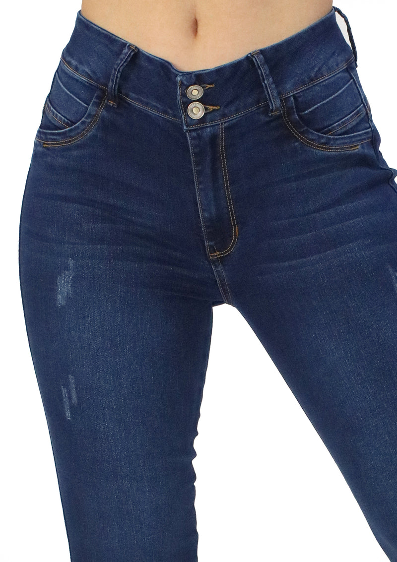 MRP21598 Dark Denim Tobillero Jean by Maripily Rivera