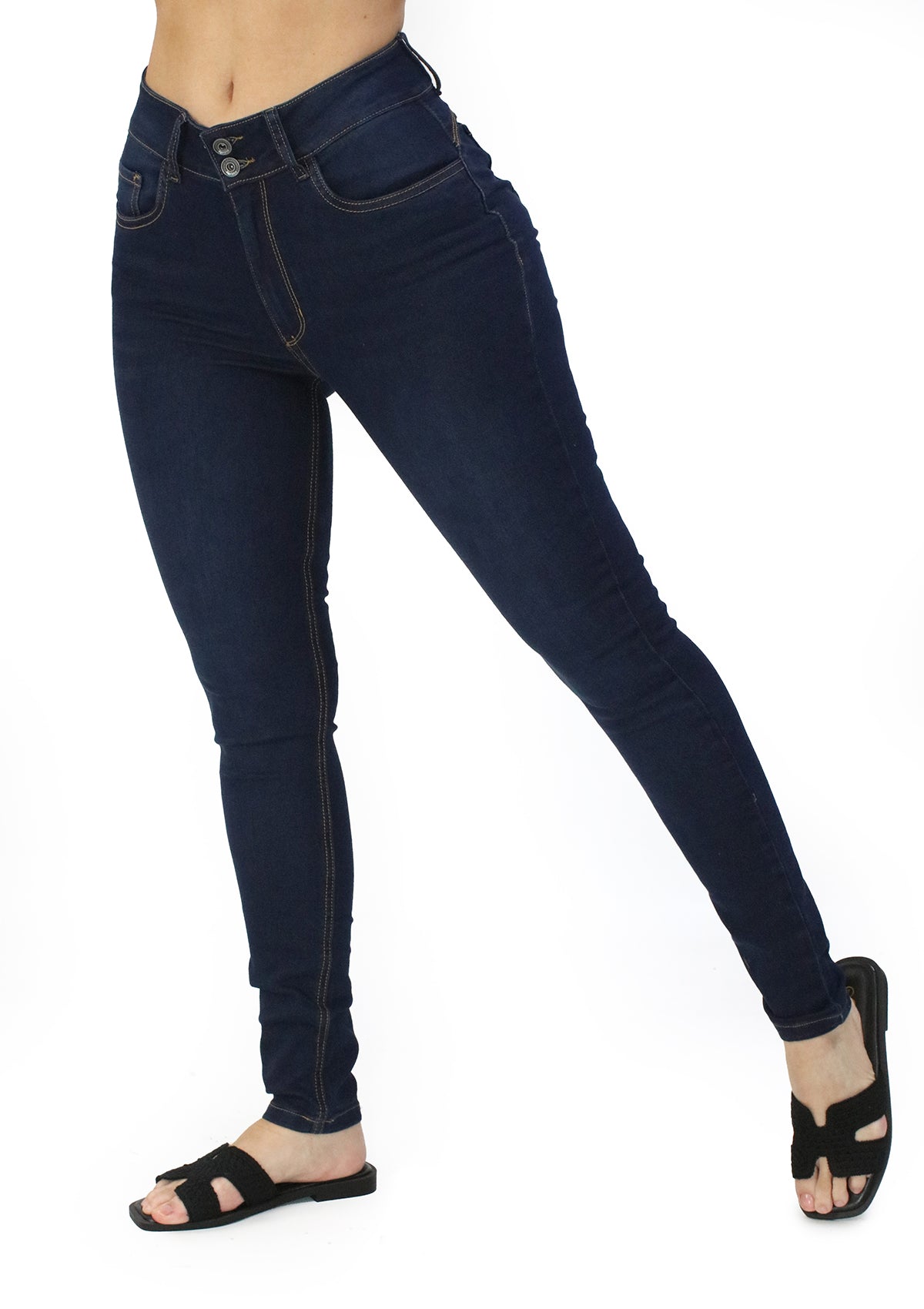 MRP-21600-D Dark Denim Skinny Jean by Maripily Rivera