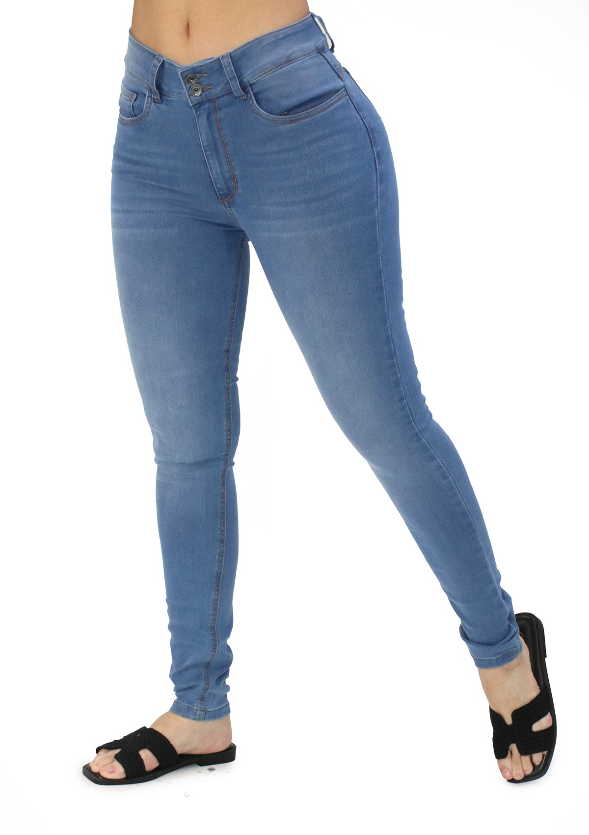 MRP-21600-L Light Denim Skinny Jean by Maripily Rivera
