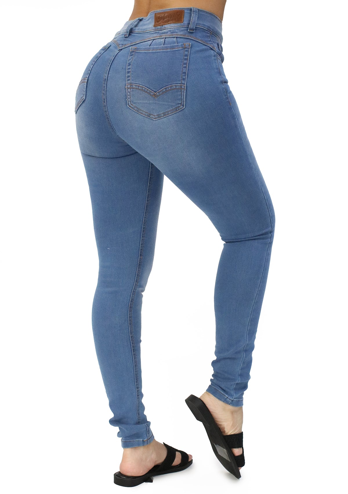 MRP-21600-L Light Denim Skinny Jean by Maripily Rivera