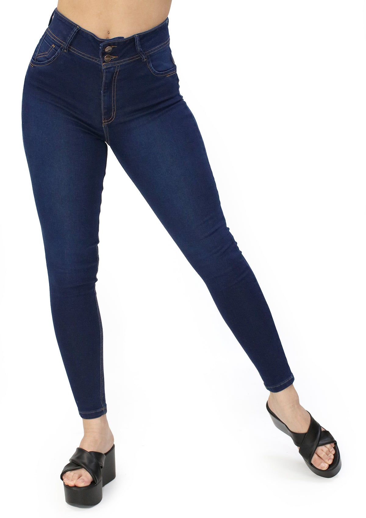 MRP-21601 Dark Denim Tobillero Jean by Maripily Rivera