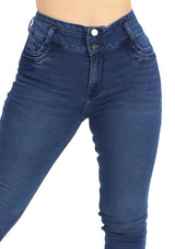 MRP21603 Medium Denim Skinny Jean by Maripily Rivera