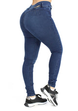MRP21603 Medium Denim Skinny Jean by Maripily Rivera