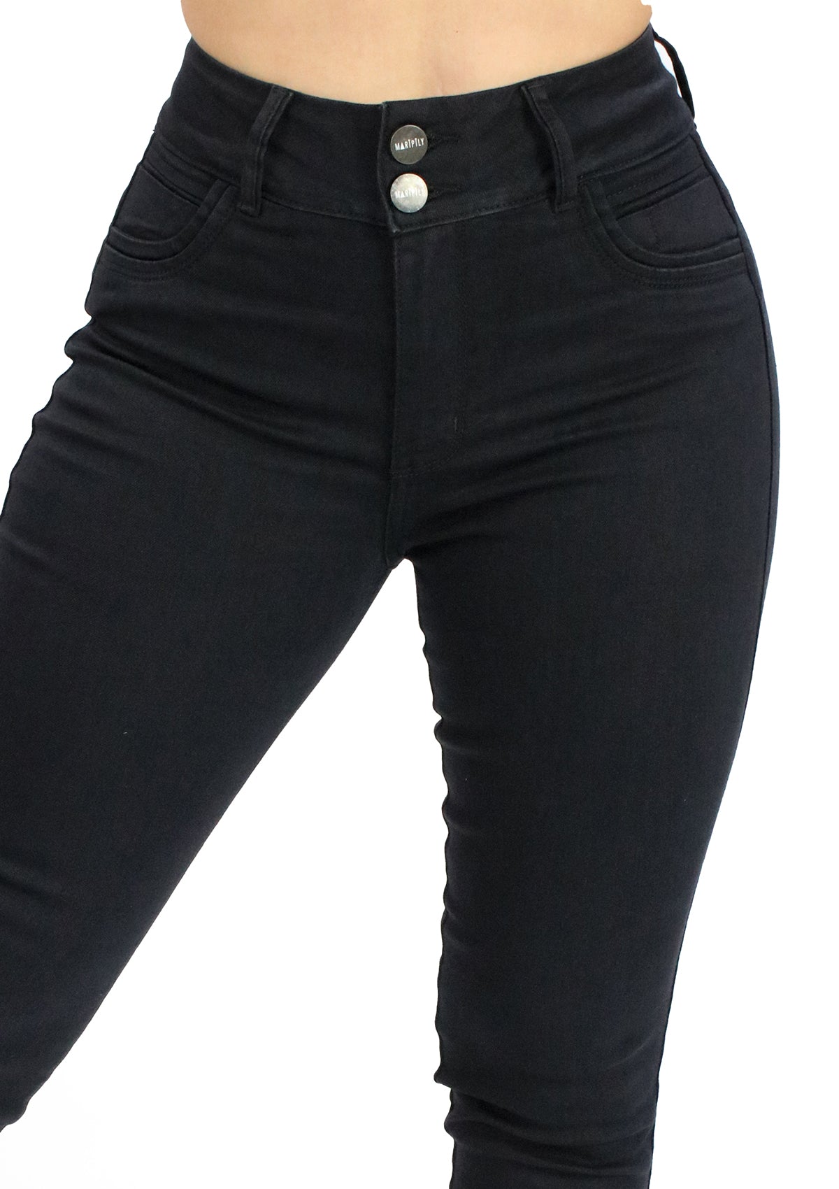 MRP-21609 Black Denim Skinny Jean by Maripily Rivera