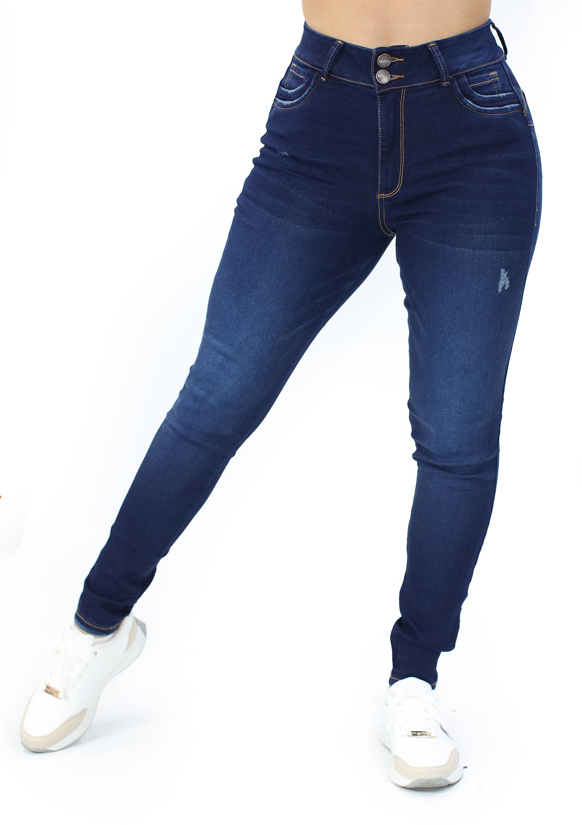 MRP-21613 Dark Denim Petite Skinny Jean by Maripily Rivera