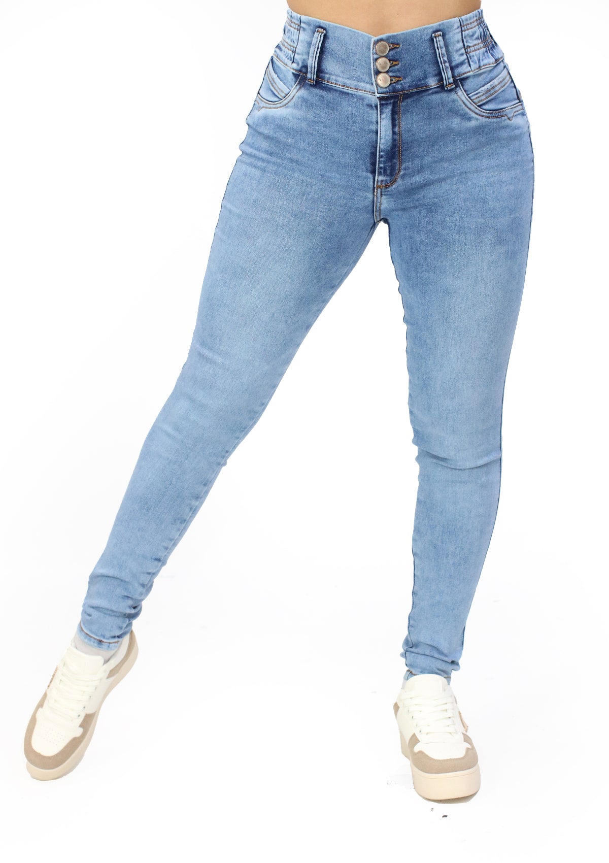 MRP-21614 Light Denim Skinny Jean by Maripily Rivera